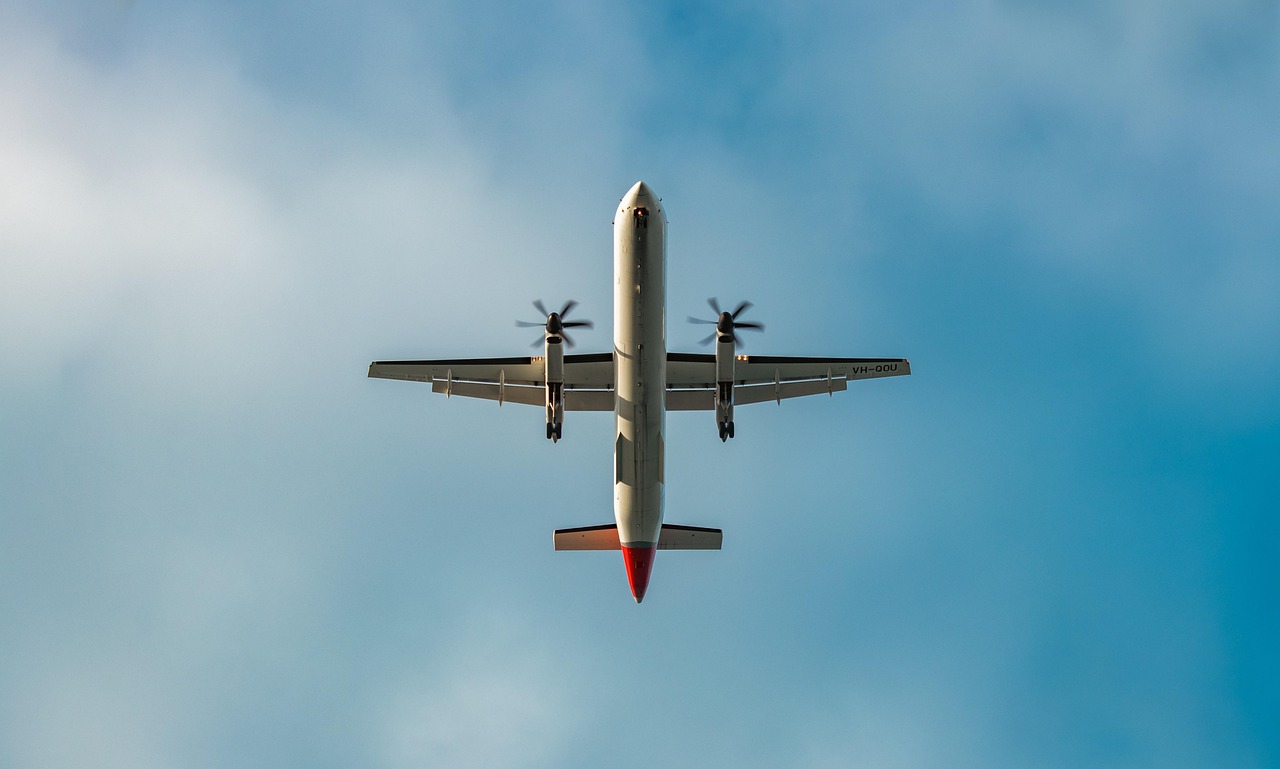 Aircraft on a modern airway